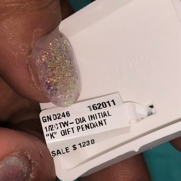 10k REAL GOLD REAL GENUINE DIAMOND K initial Pendant FREE APPRAISAL BLACK FRIDAY - Picture 8 of 15